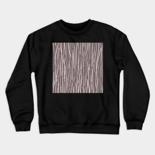 Pine Needles - Abstract organic lines in soft grey and off white Crewneck Sweatshirt